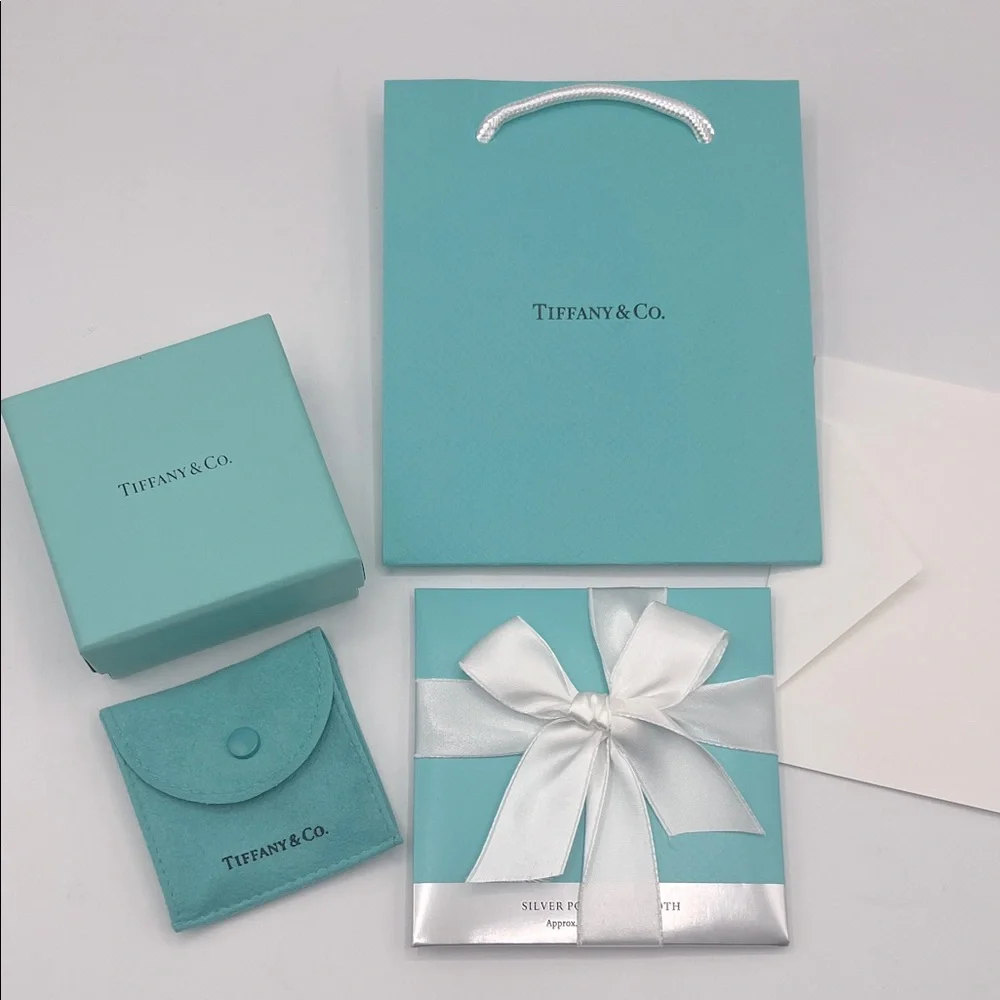 Tiffany & Co. Gift Set with Box Bag Card and Polish Cloth